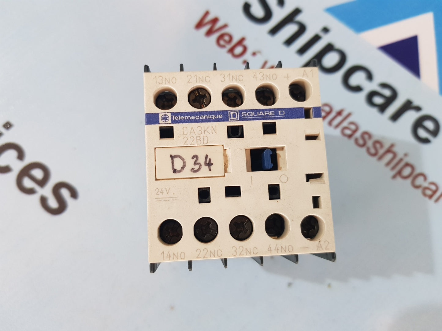 TELEMECANIQUE SQUARE D CA3KN22BD CONTACT BLOCK RELAY