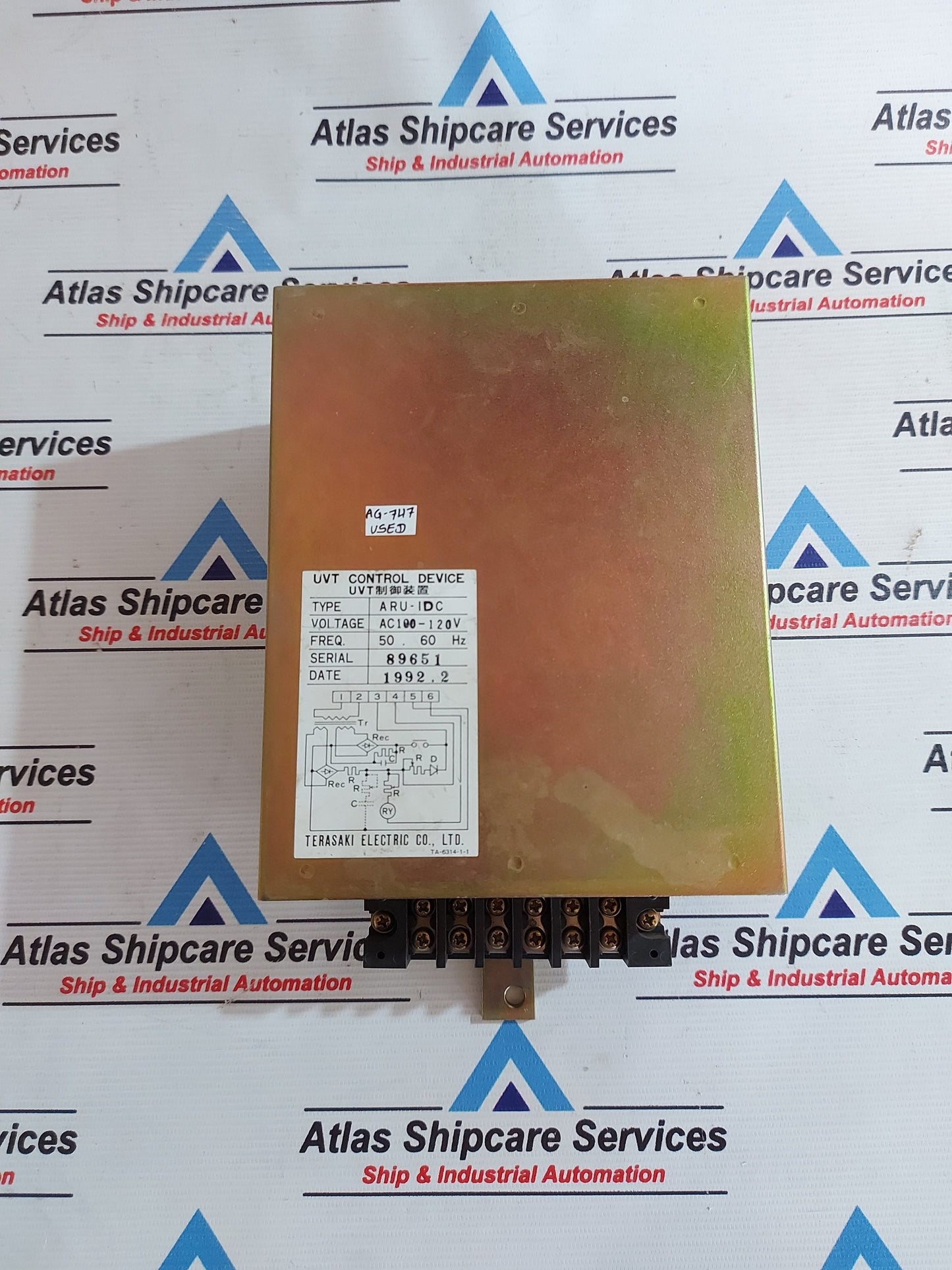 TERASAKI ARU-1DC UVT CONTROL DEVICE AC100-120V AG747