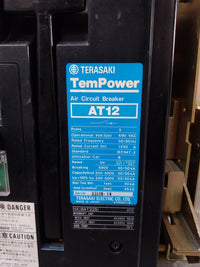 TERASAKI AT12 TEMPOWER 3 POLE AIR CIRCUIT BREAKER 1250A