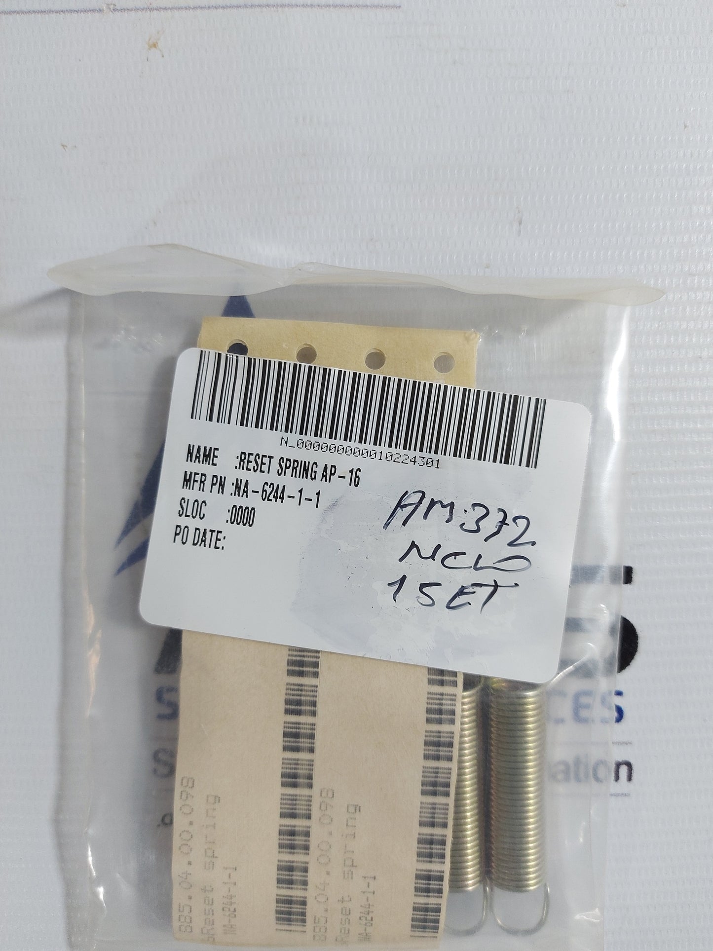 TERASAKI ELECTRIC 885.04.00.098 RESET SPRING AP-16