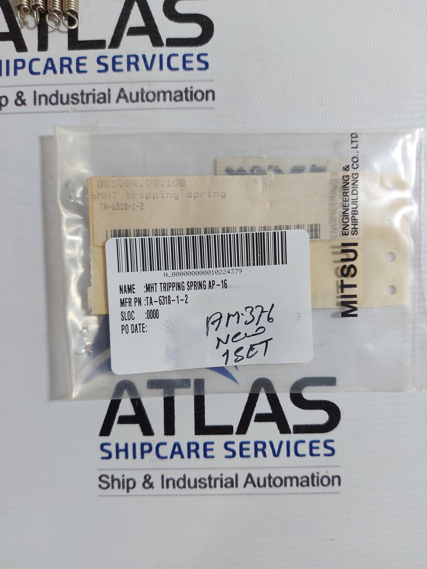 TERASAKI ELECTRIC 885.04.00.108 MHT TROPPING SPRING AP-16