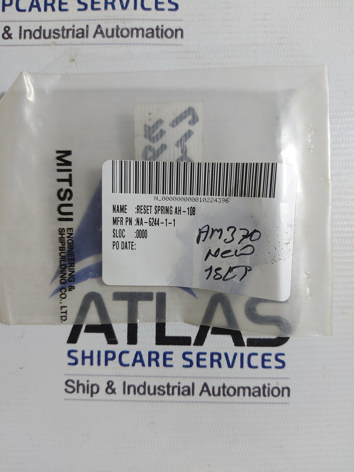 TERASAKI ELECTRIC 885.04.00.121 RESET SPRING AH-10B