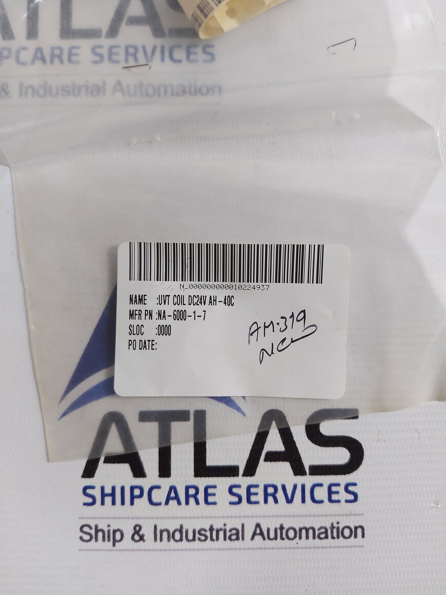 TERASAKI ELECTRIC AUH-1 UVT COIL DC24V