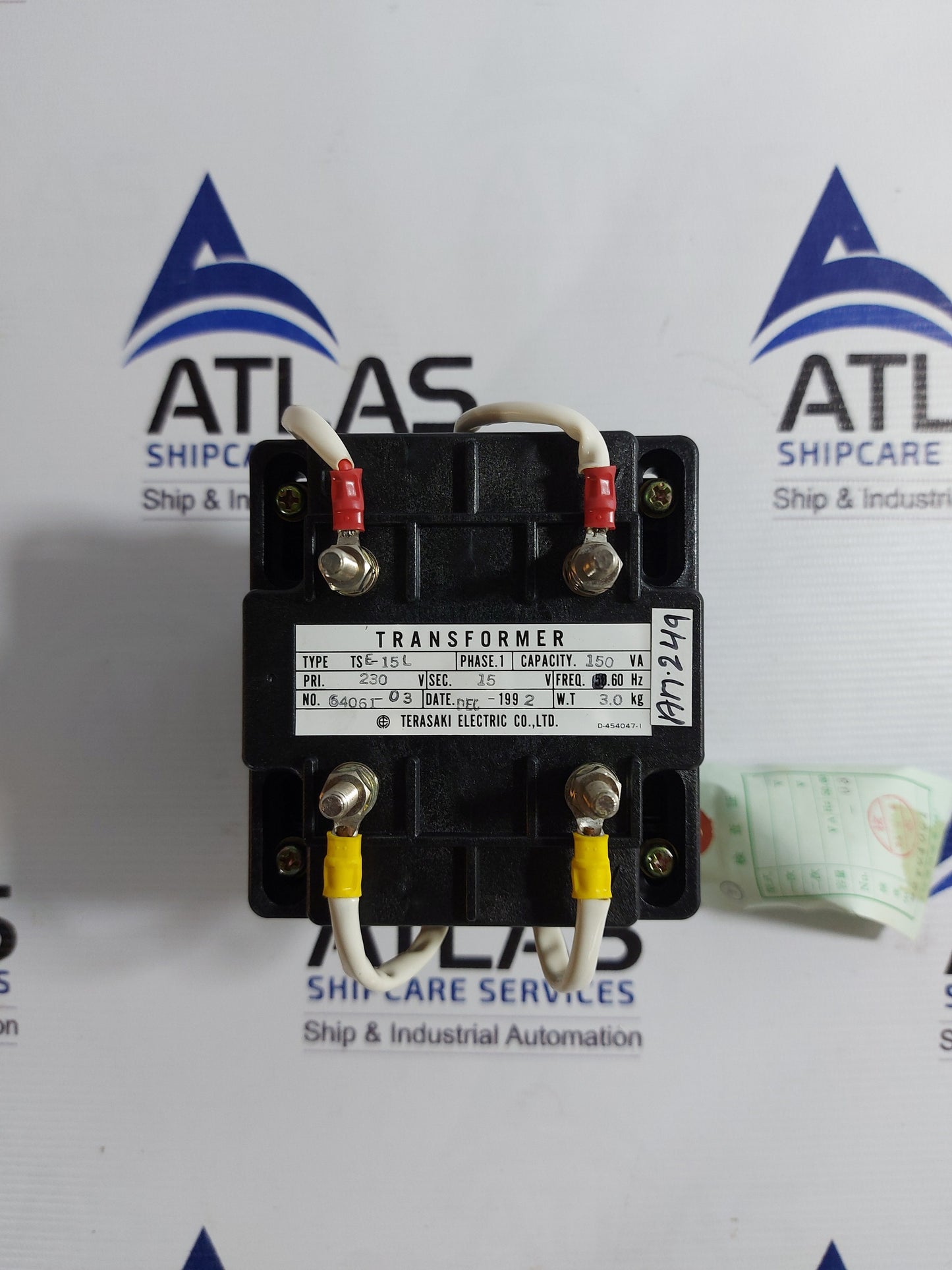 TERASAKI ELECTRIC TSE-15L TRANSFORMER PHASE 1 CAPACITY 150VA