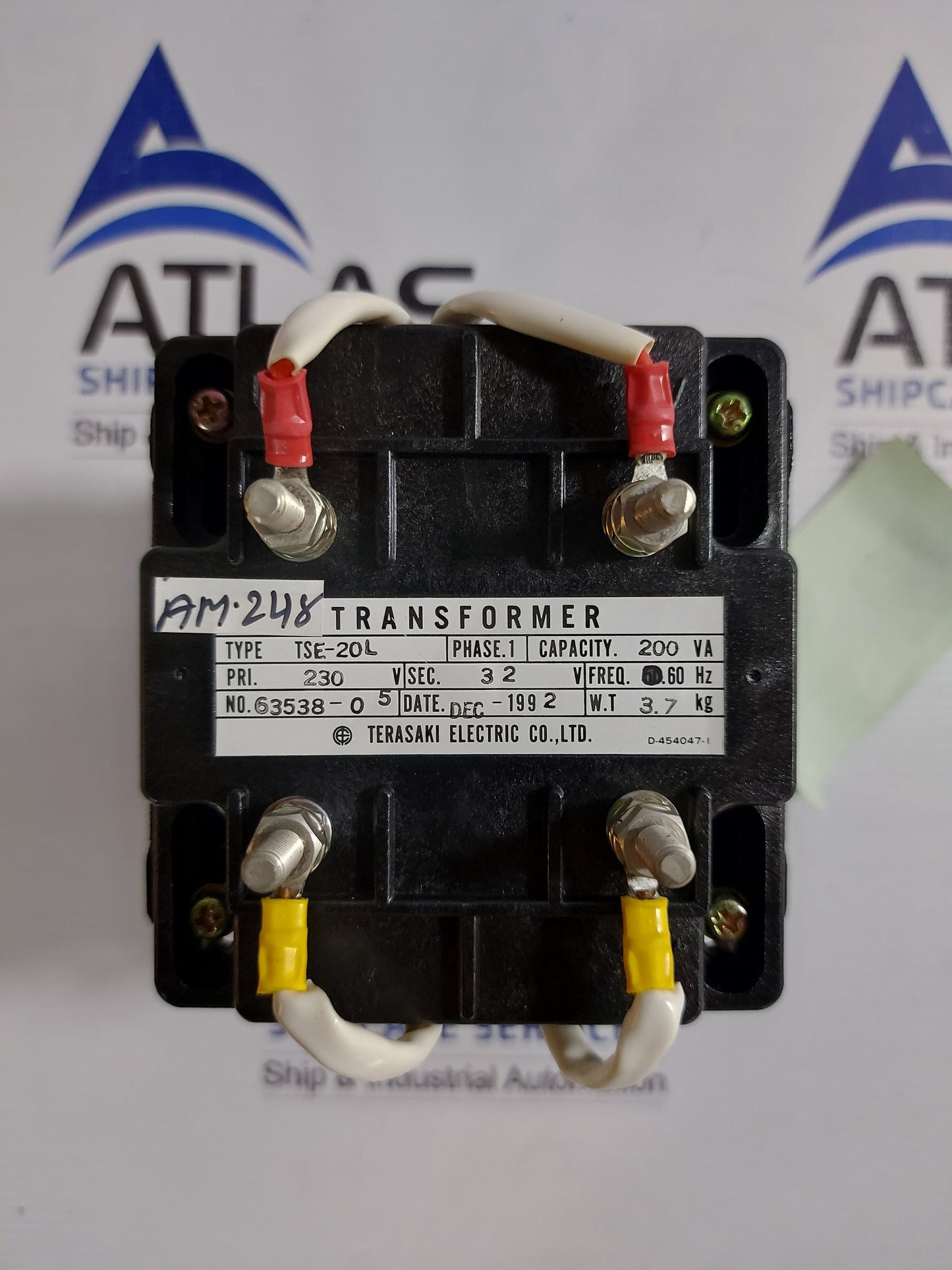 TERASAKI ELECTRIC TSE-20L TRANSFORMER PHASE 1 CAPACITY 200VA
