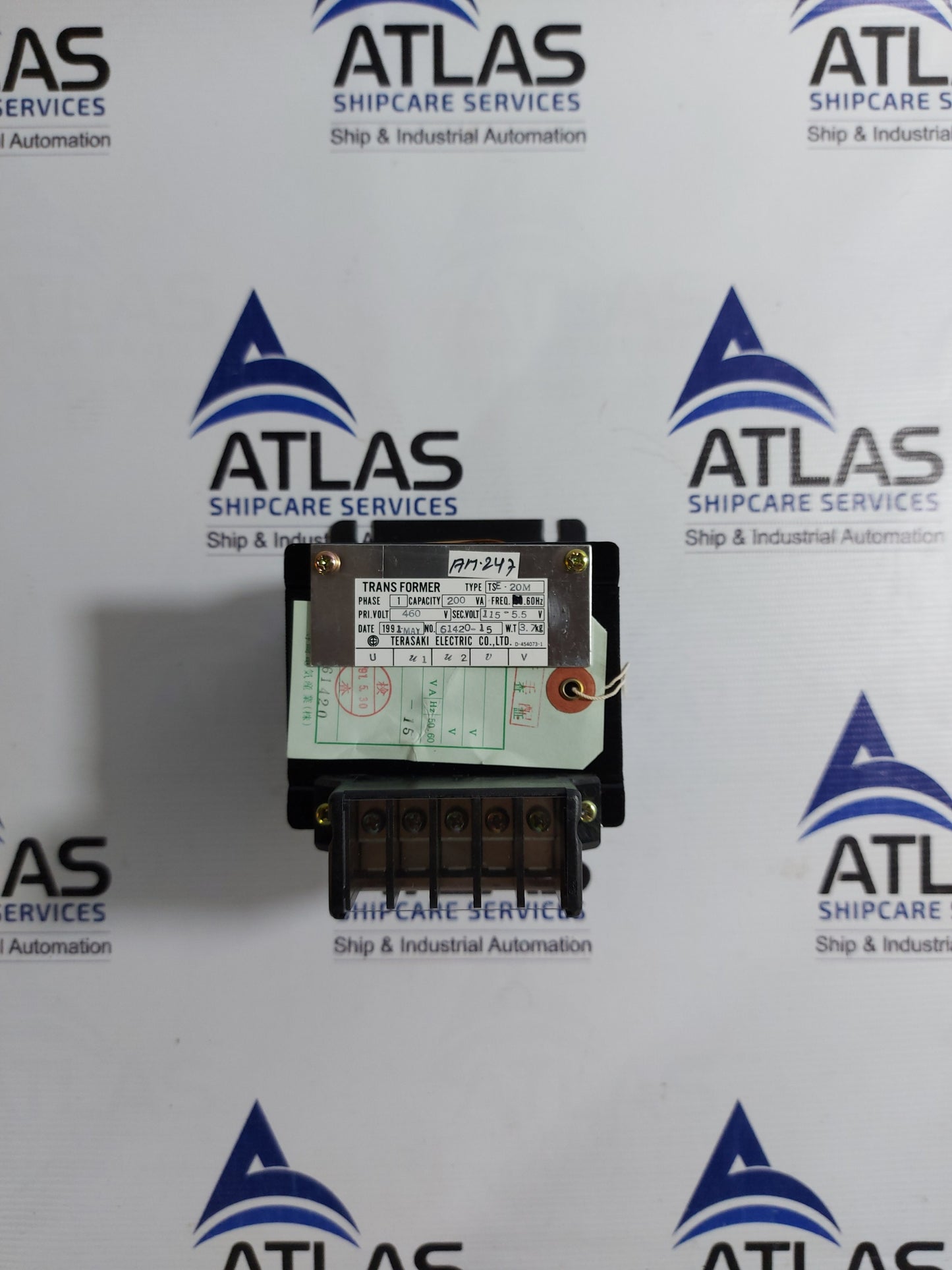 TERASAKI ELECTRIC TSE-20M TRANSFORMER PHASE 1 CAPACITY 200VA