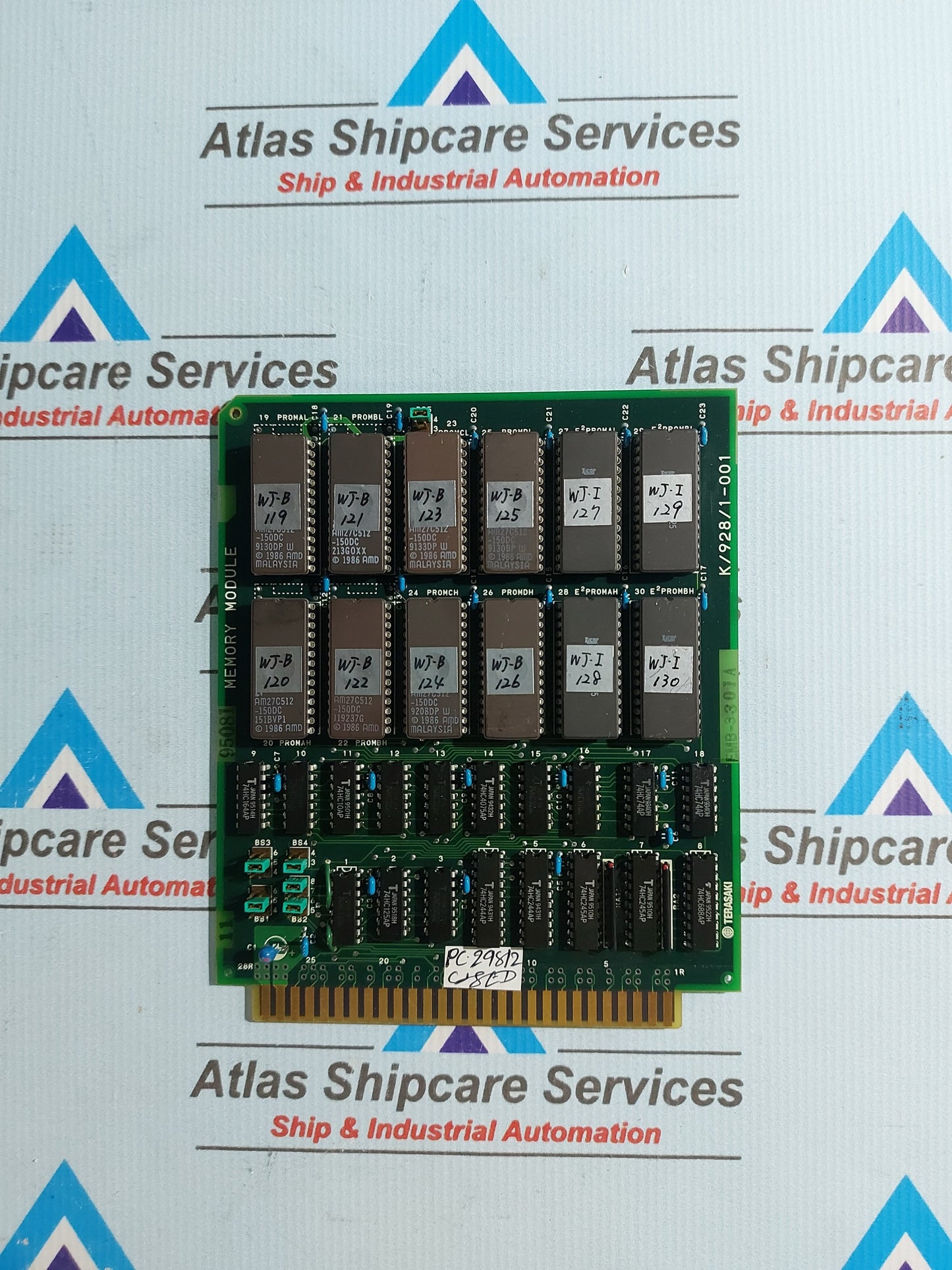 TERASAKI EMB-3301A MEMORY MODULE PCB CARD K/928/1-001