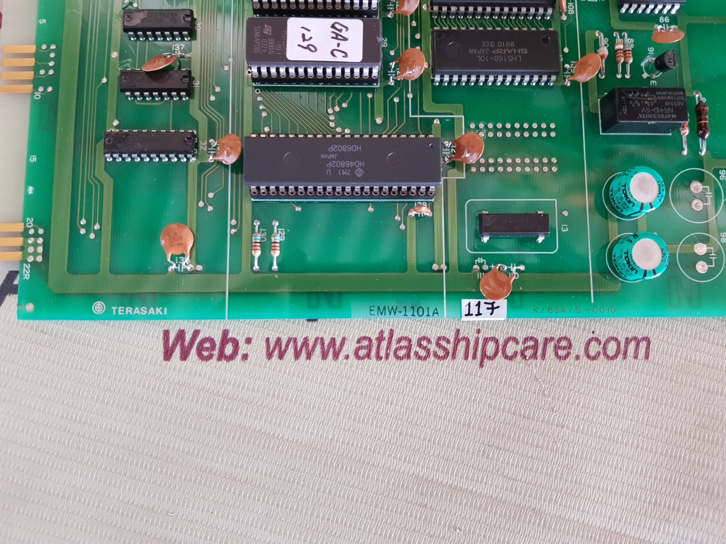 TERASAKI EMW-1101A K/834/5-001D CPU RAM & ROM MODULE