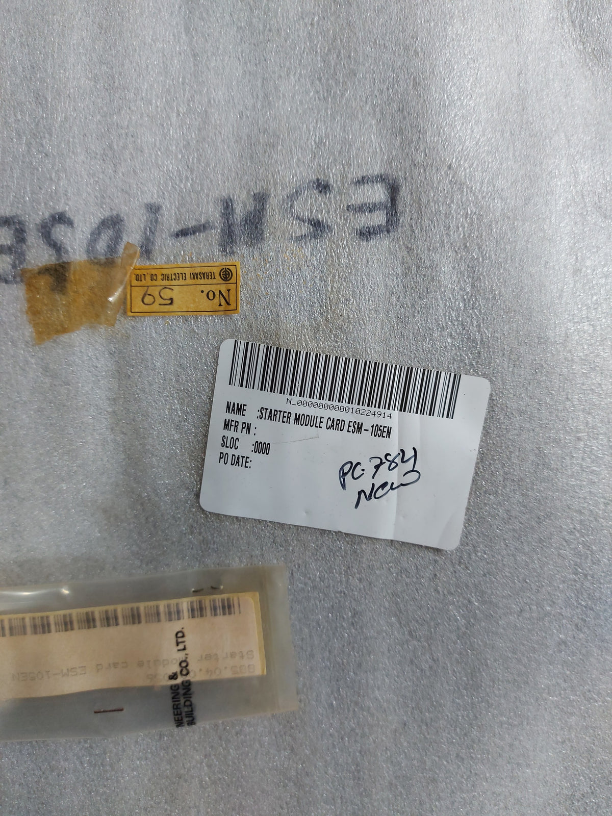 TERASAKI ESM-105E-N STARTER MODULE PCB CARD K/87Z/6-001B