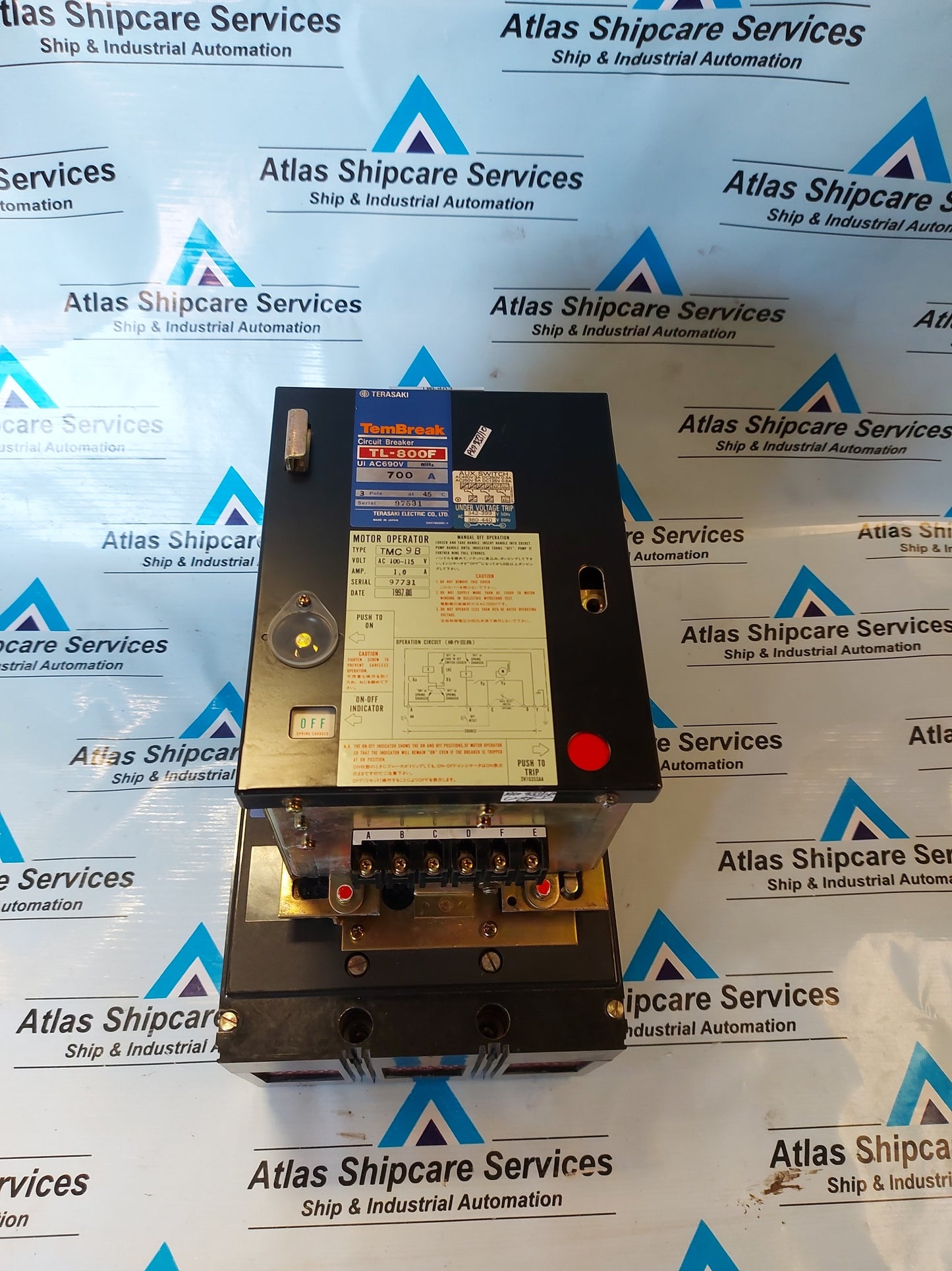 TERASAKI TEMBREAK TL-800F 3 POLE CIRCUIT BREAKER 700A