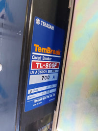 TERASAKI TEMBREAK TL-800F 3 POLE CIRCUIT BREAKER 700A