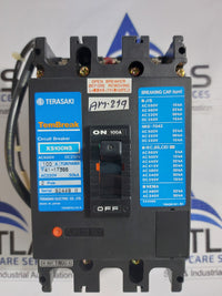 TERASAKI TEMBREAK XS100NS 100A CIRCUIT BREAKER 2 POLE