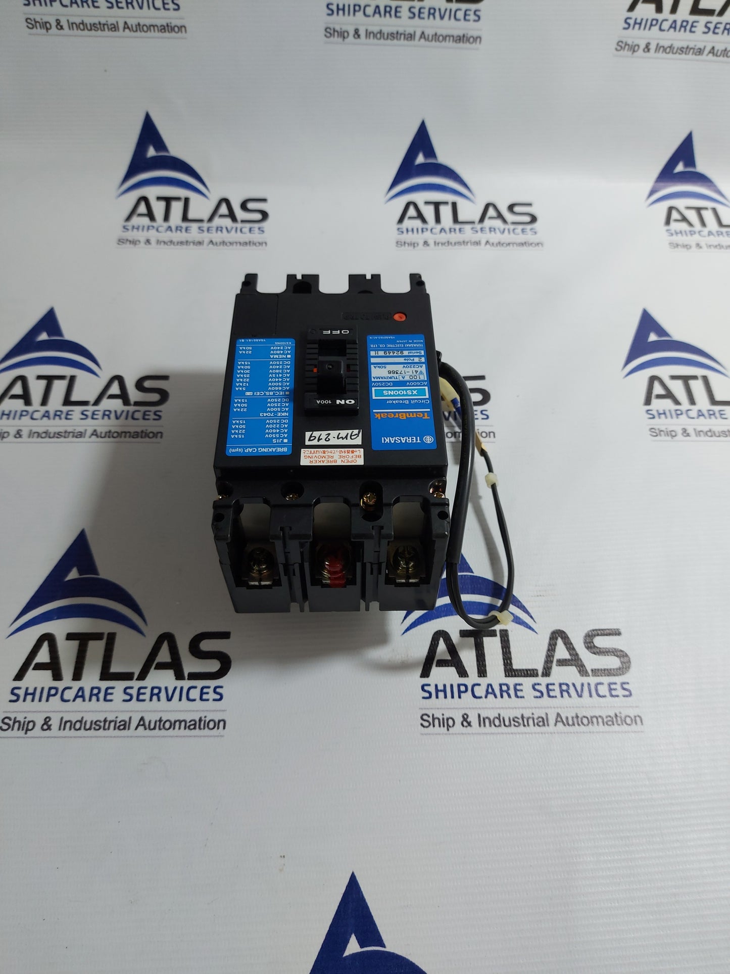 TERASAKI TEMBREAK XS100NS 100A CIRCUIT BREAKER 2 POLE