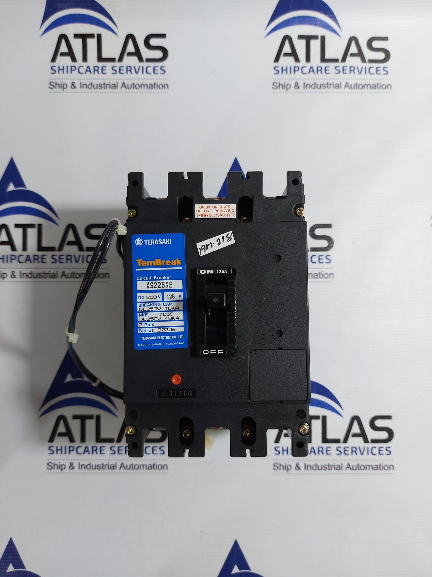 TERASAKI TEMBREAK XS225NS 125A CIRCUIT BREAKER 2 POLE