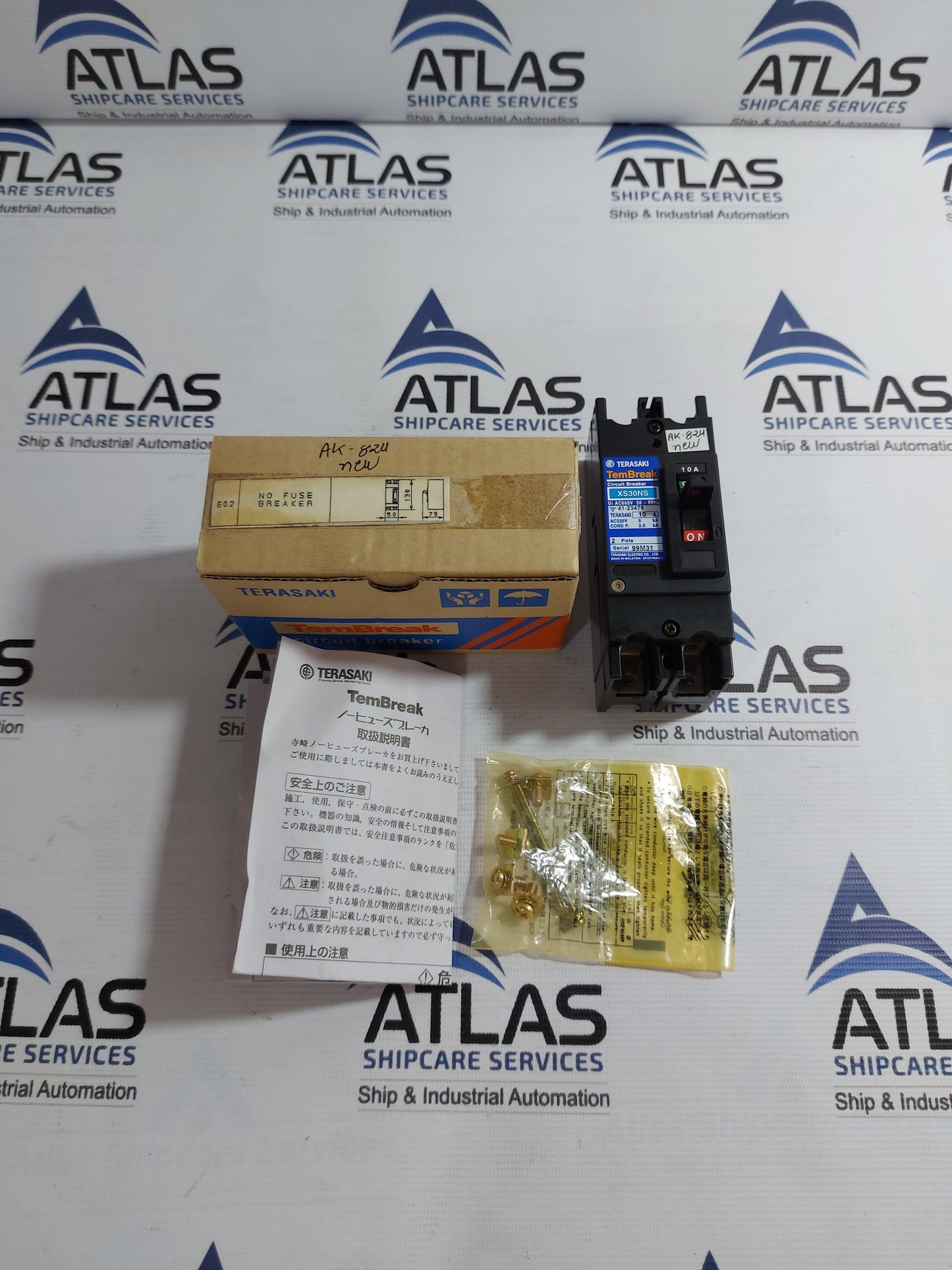 TERASAKI TEMBREAK XS30NS CIRCUIT BREAKER 2 POLE 10A