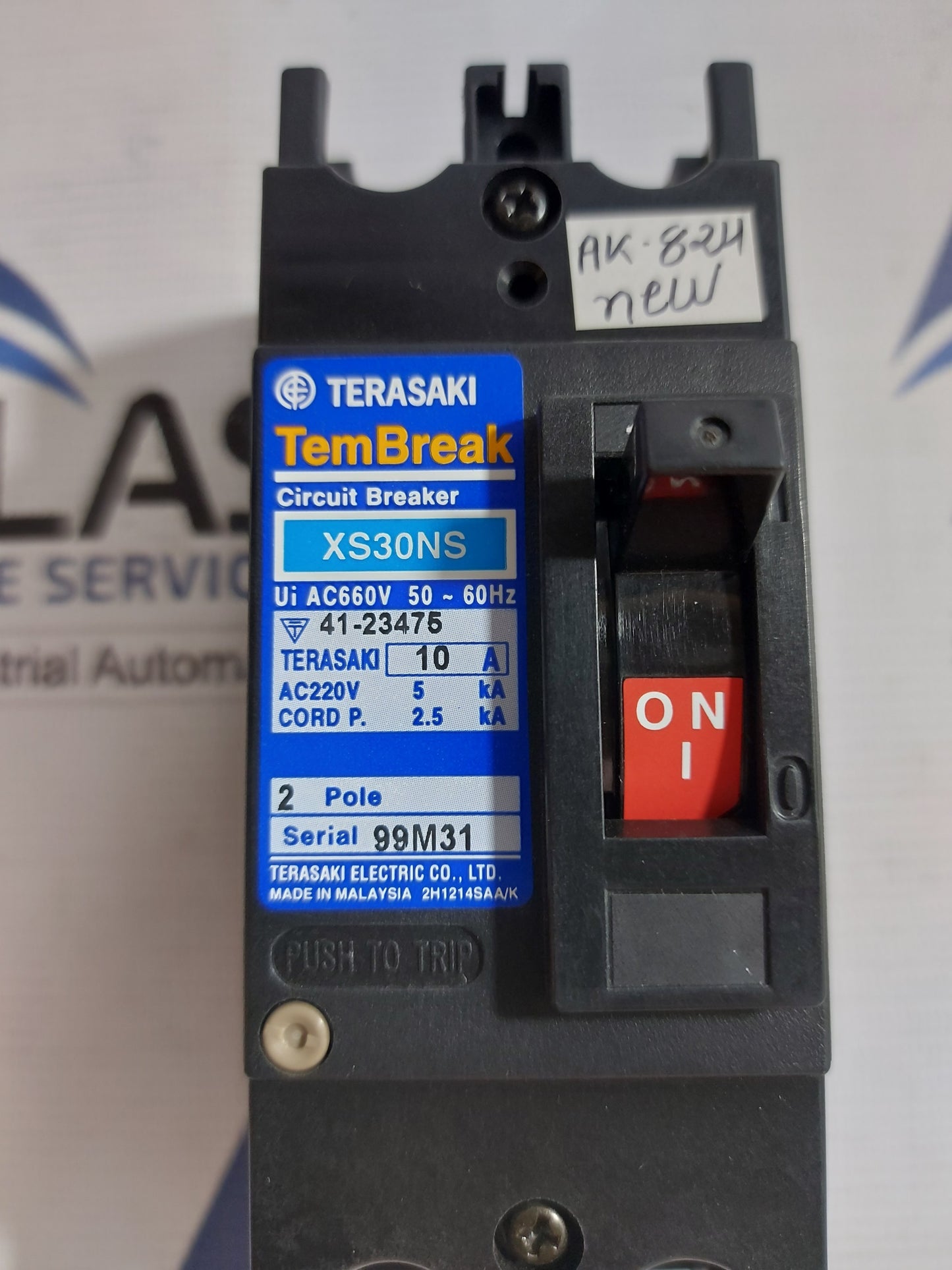 TERASAKI TEMBREAK XS30NS CIRCUIT BREAKER 2 POLE 10A