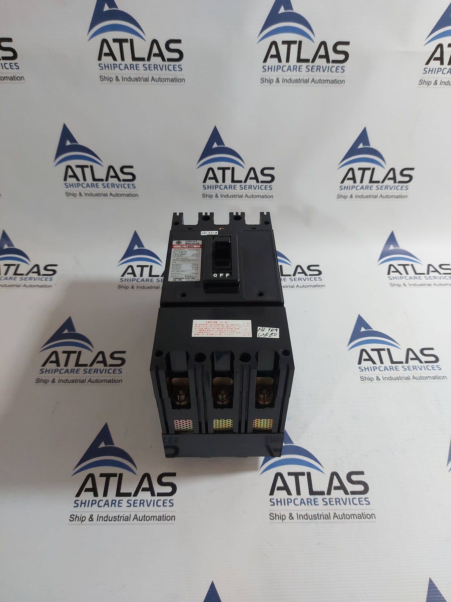 TERASAKI TL-100C CIRCUIT BREAKER 3 POLE 15A