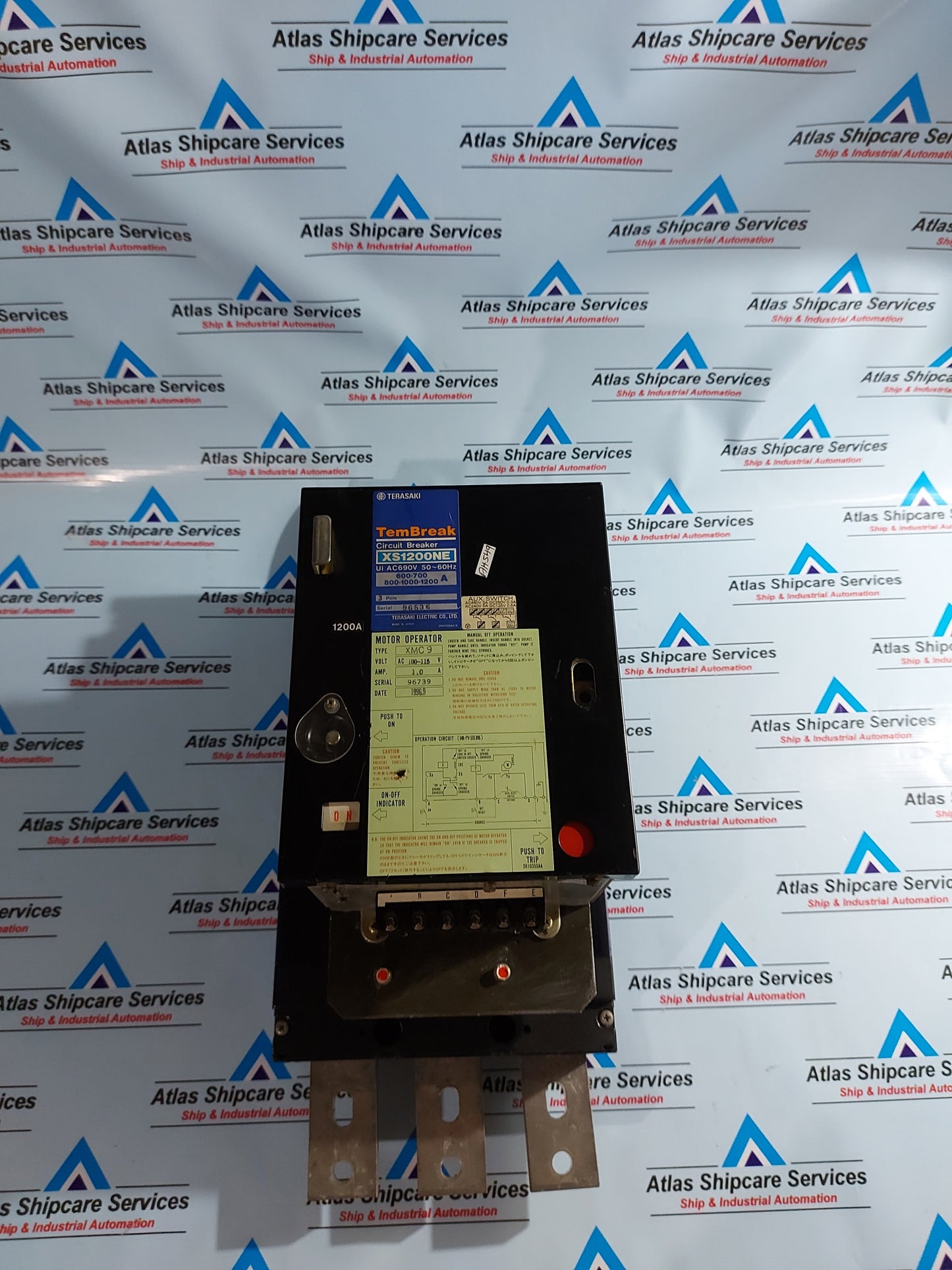 TERASAKI XS1200NE TEMBREAK CIRCUIT BREAKER AC690V 1200A