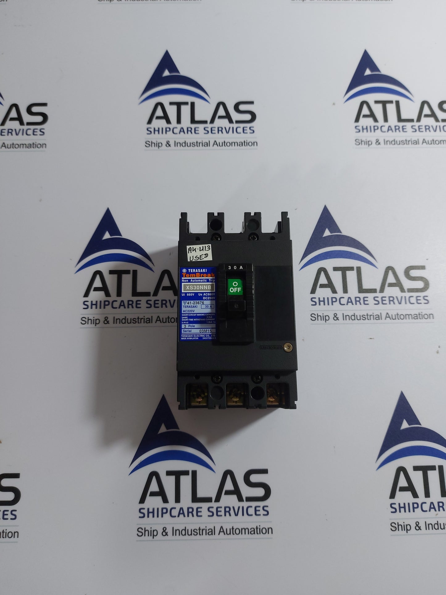 TERASAKI XS30NNB TEMBREAK CIRCUIT BREAKER 3 POLE 30A