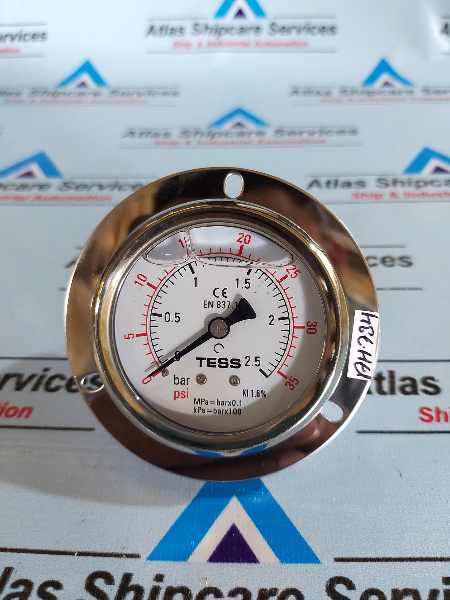 TESS EN 837.1 PRESSURE GAUGE 0 ~ 2.5 Bar