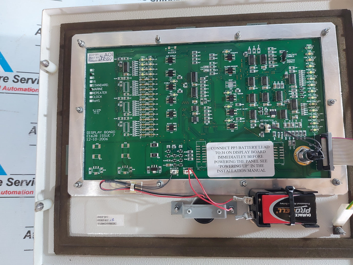 THORN SECURITY 508.023.003 FIRE ALARM SYSTEM CONTROL PANEL