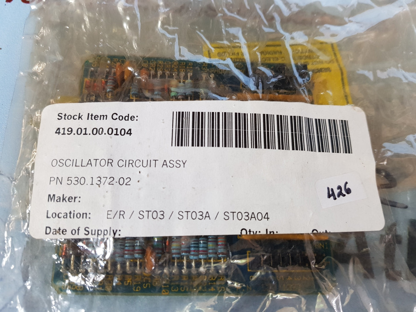 TIDELAND 530.1372-02 PROGRAMMAVLE OSCILLATOR CIRCUIT