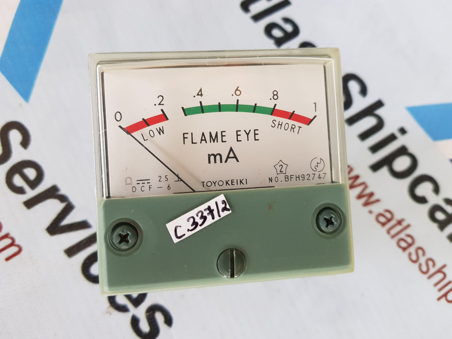 TOYOKEIKI BFH92747 FLAME EYE METER & AMP