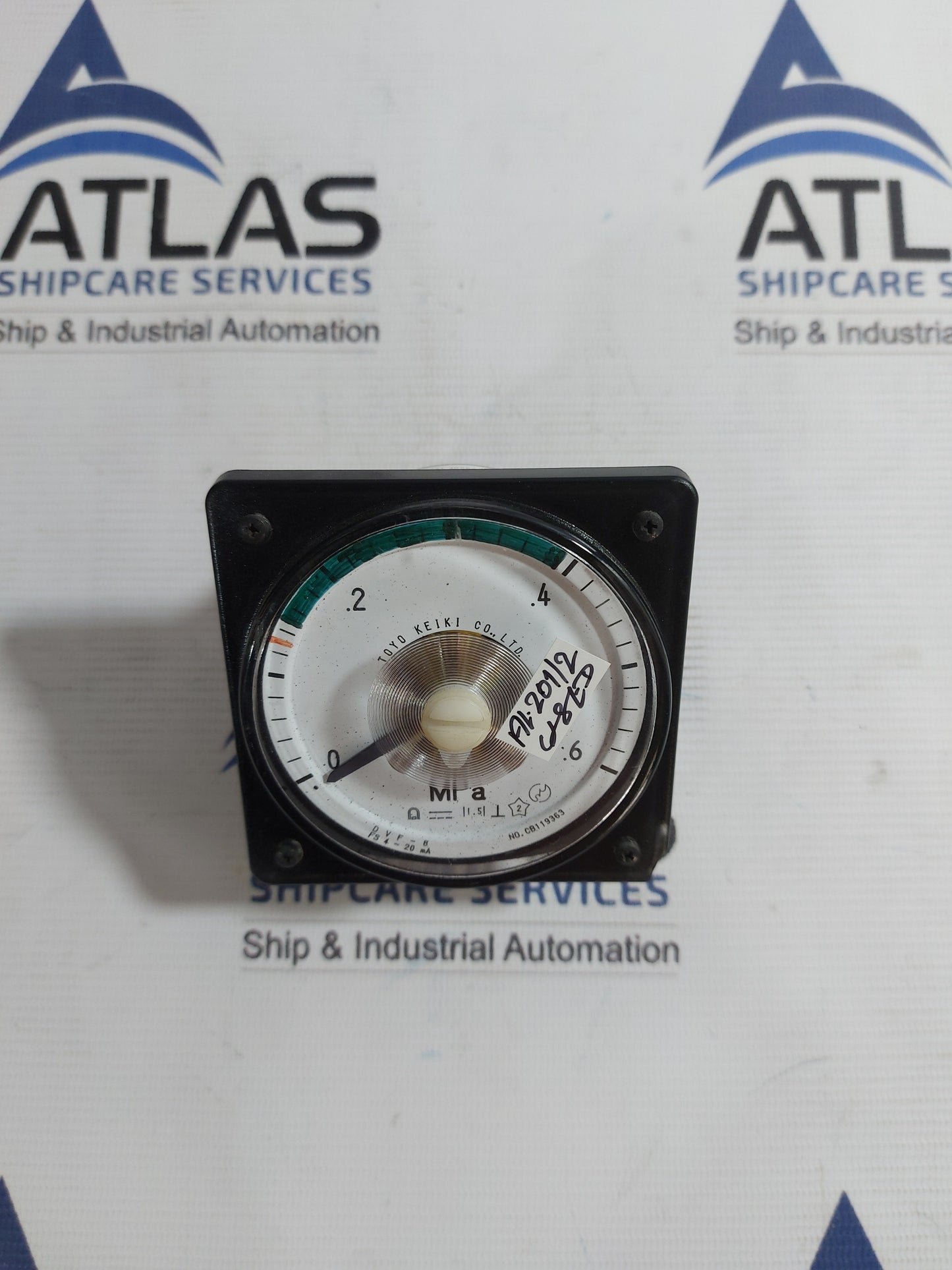 TOYO KEIKI DVF-8 PANEL METER GAUGE 0-.6 MPa