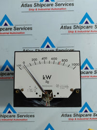 TOYO KEIKI ECF-12NB KILOWATT METER 100-0-1000 Kw