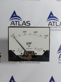 TOYO KEIKI ECF-12N KILOWATT METER 60-0-600 Kw