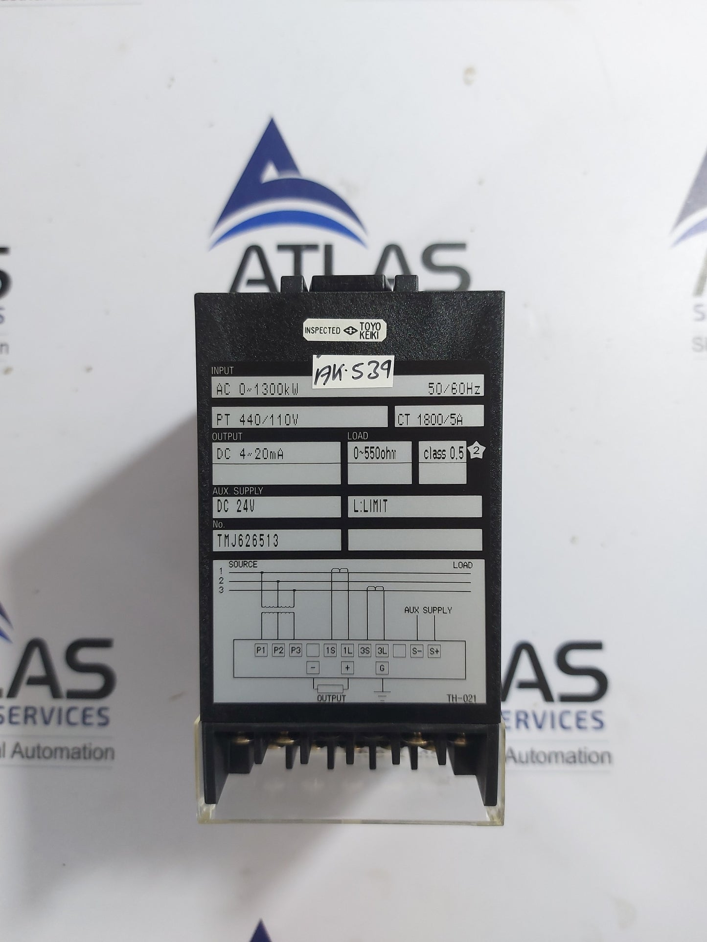 TOYO KEIKI EGM-13LA 3 PHASE 3 WIRE WATT TRANSDUCER