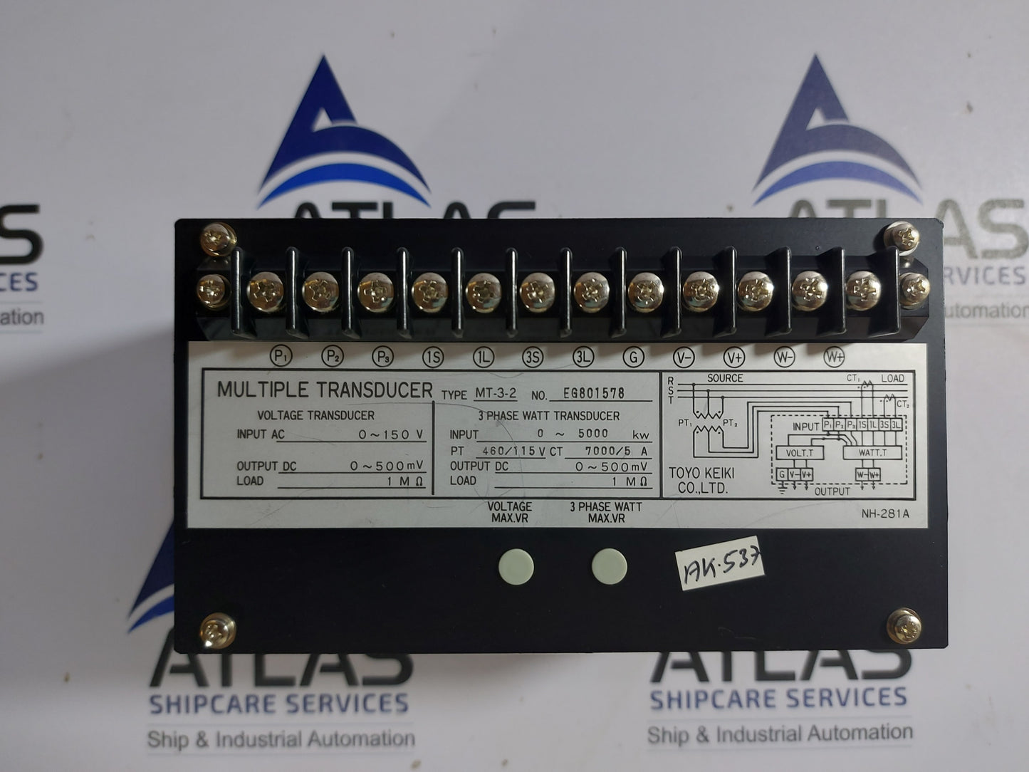 TOYO KEIKI MT-3-2 MULTIPLE TRANSDUCER