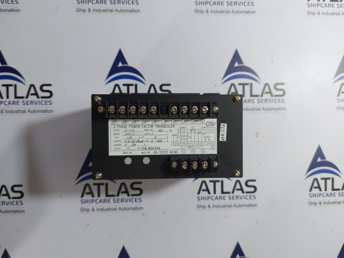 TOYO KEIKI NG-3-SD 3 PHASE POWER FACTOR TRANSDUCER