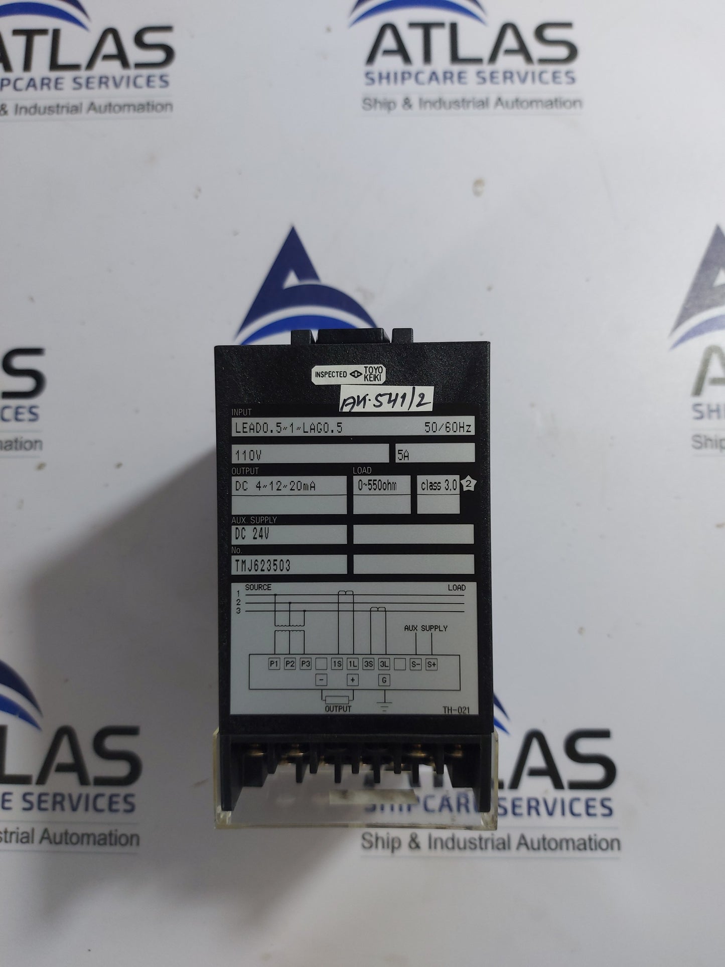 TOYO KEIKI NGM-13A 3 PHASE 3 WIRE POWER FACTOR TRANSDUCER