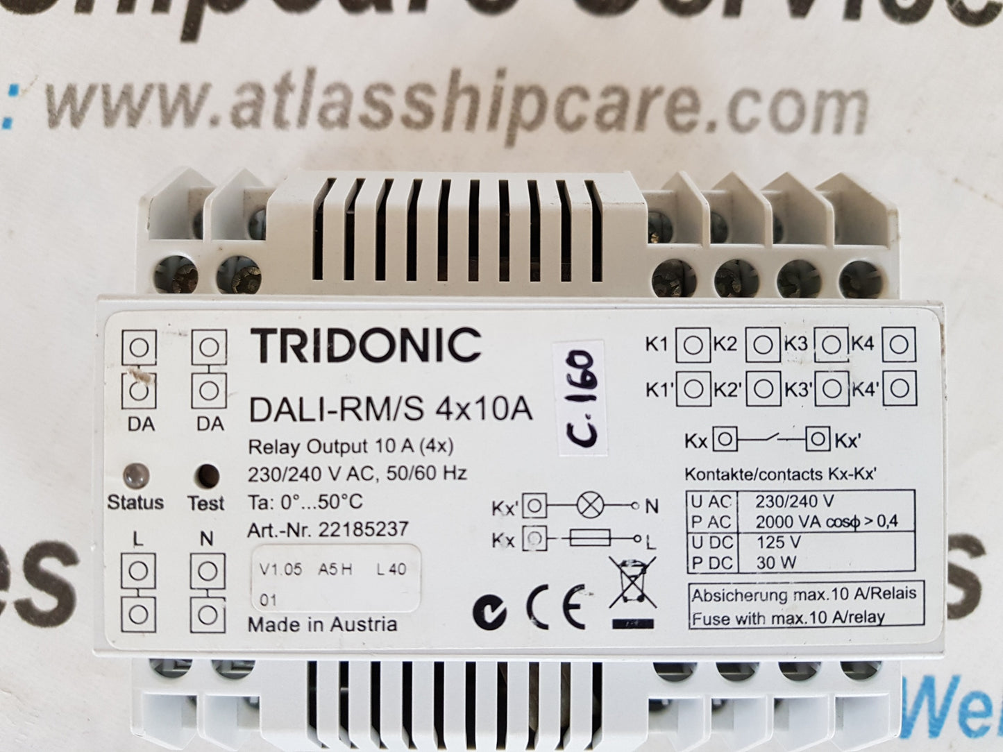 TRIDONIC DALI-RM/S 4X10A SWITCH