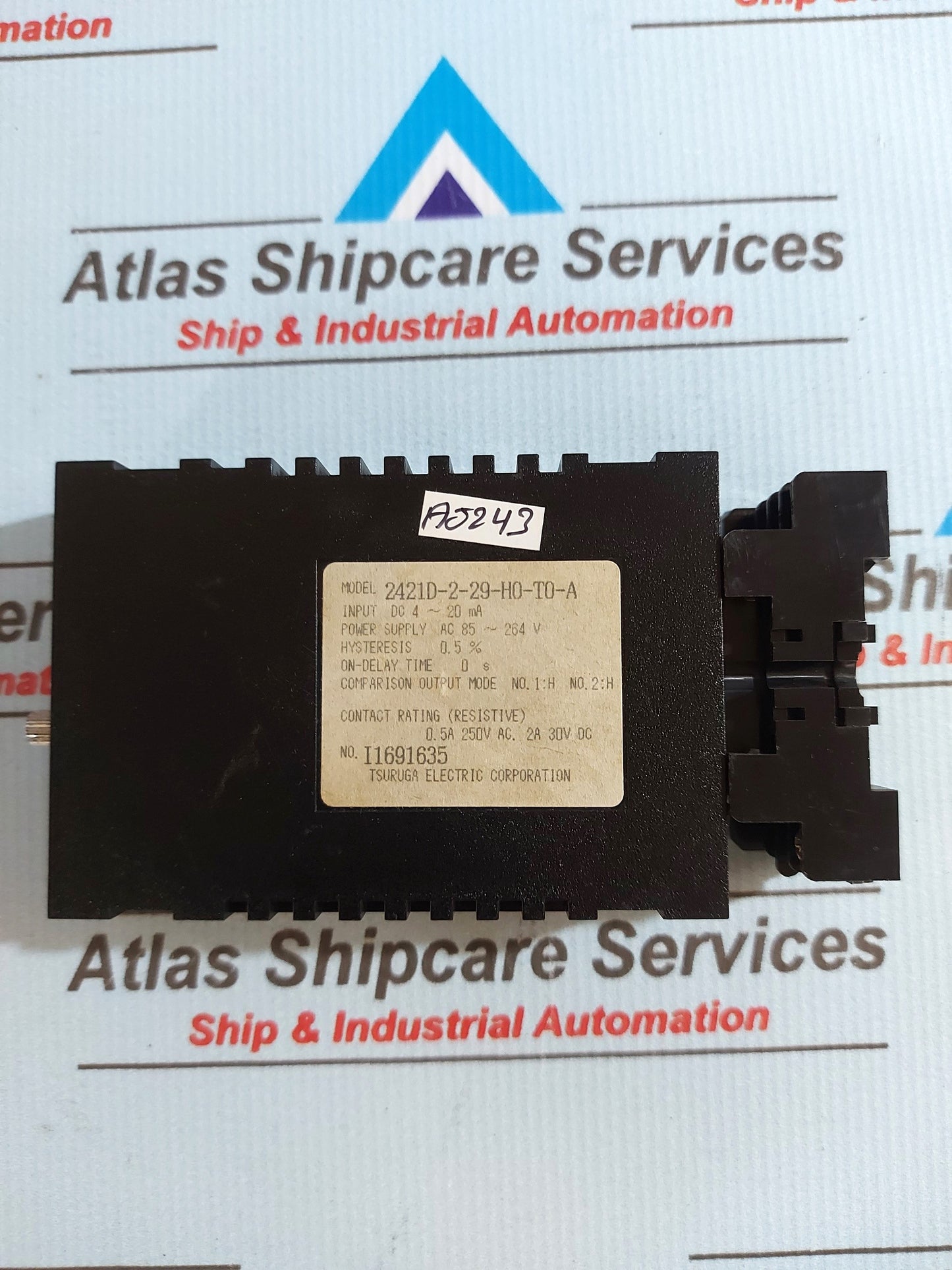 TSURUGA ELECTRIC 2421D-2-29-H0-T0-A DETECT RELAY WITH IDEC SY4S-05B SOCKET
