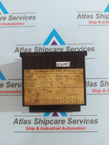 TSURUGA ELECTRIC 3114-11 PANEL METER