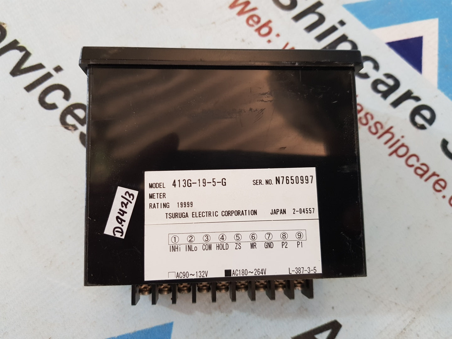 TSURUGA ELECTRIC 413G-19-5-G DIGITAL METER RELAY