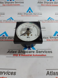 TSURUGA ELECTRIC TMW-25 AMPERAGE PANEL METER 0-15 MPa