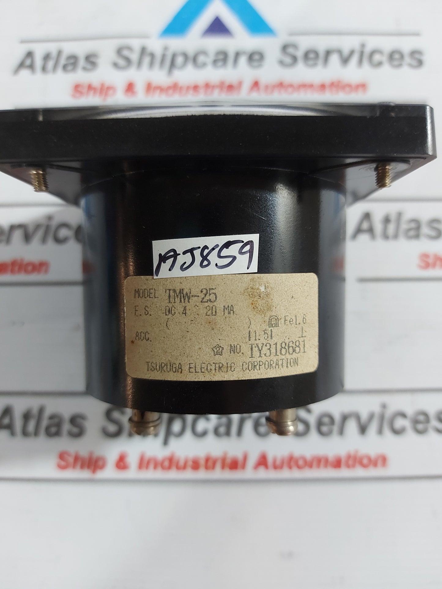 TSURUGA ELECTRIC TMW-25 AMPERAGE PANEL METER 0-15 MPa