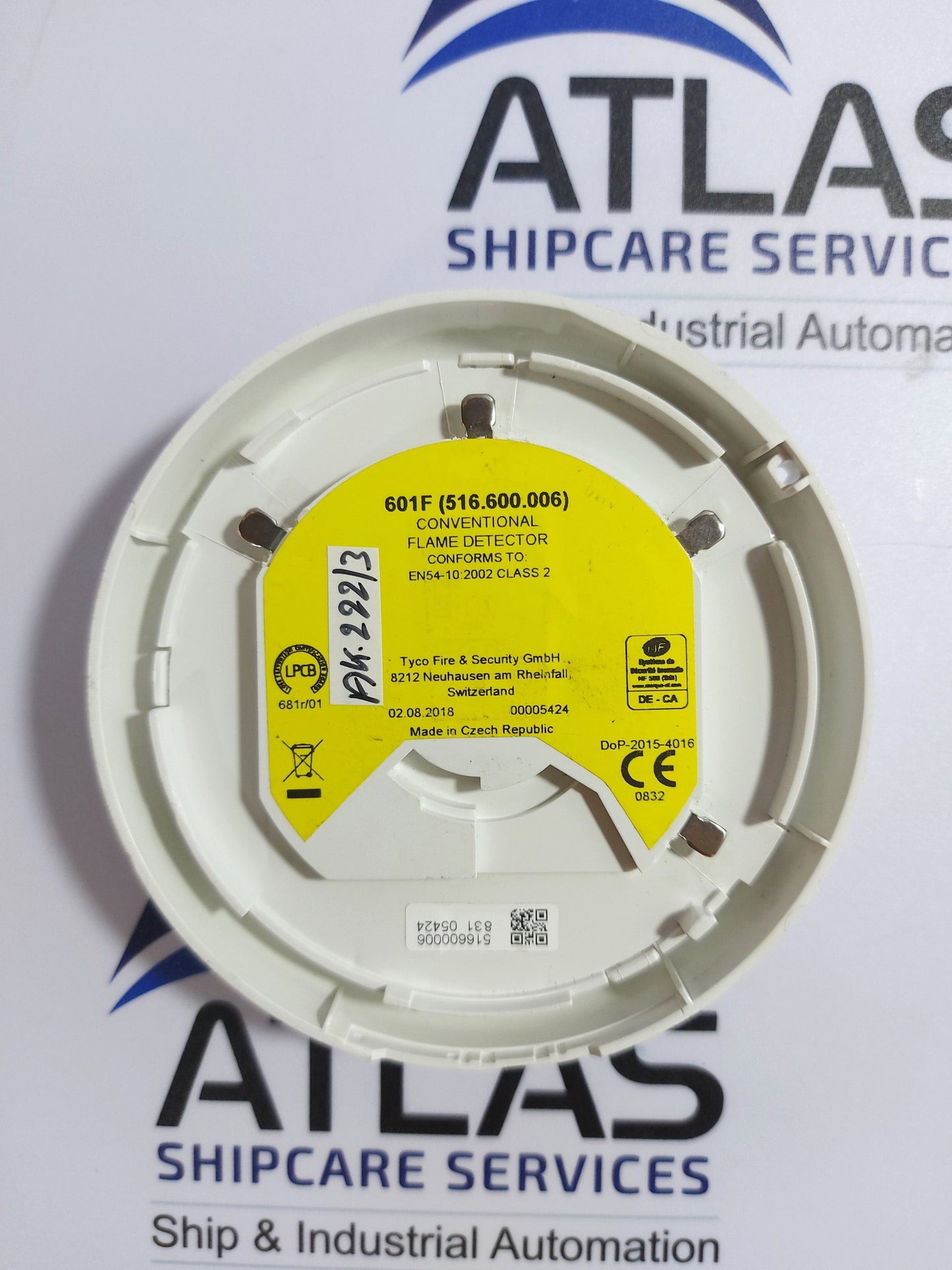 TYCO 601F CONVENTIONAL FLAME DETECTOR 516.600.006