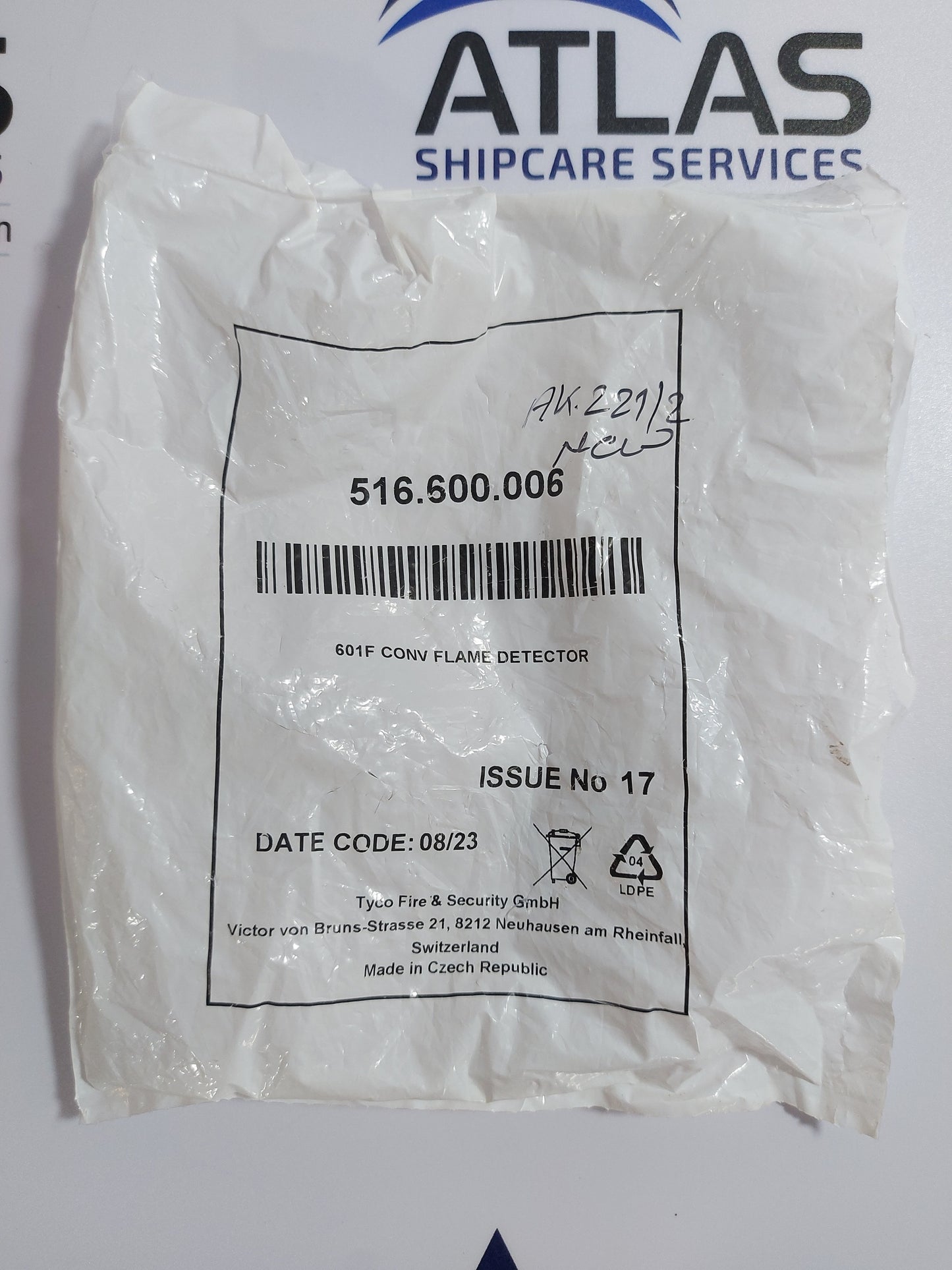 TYCO 601F CONVENTIONAL FLAME DETECTOR 516.600.006