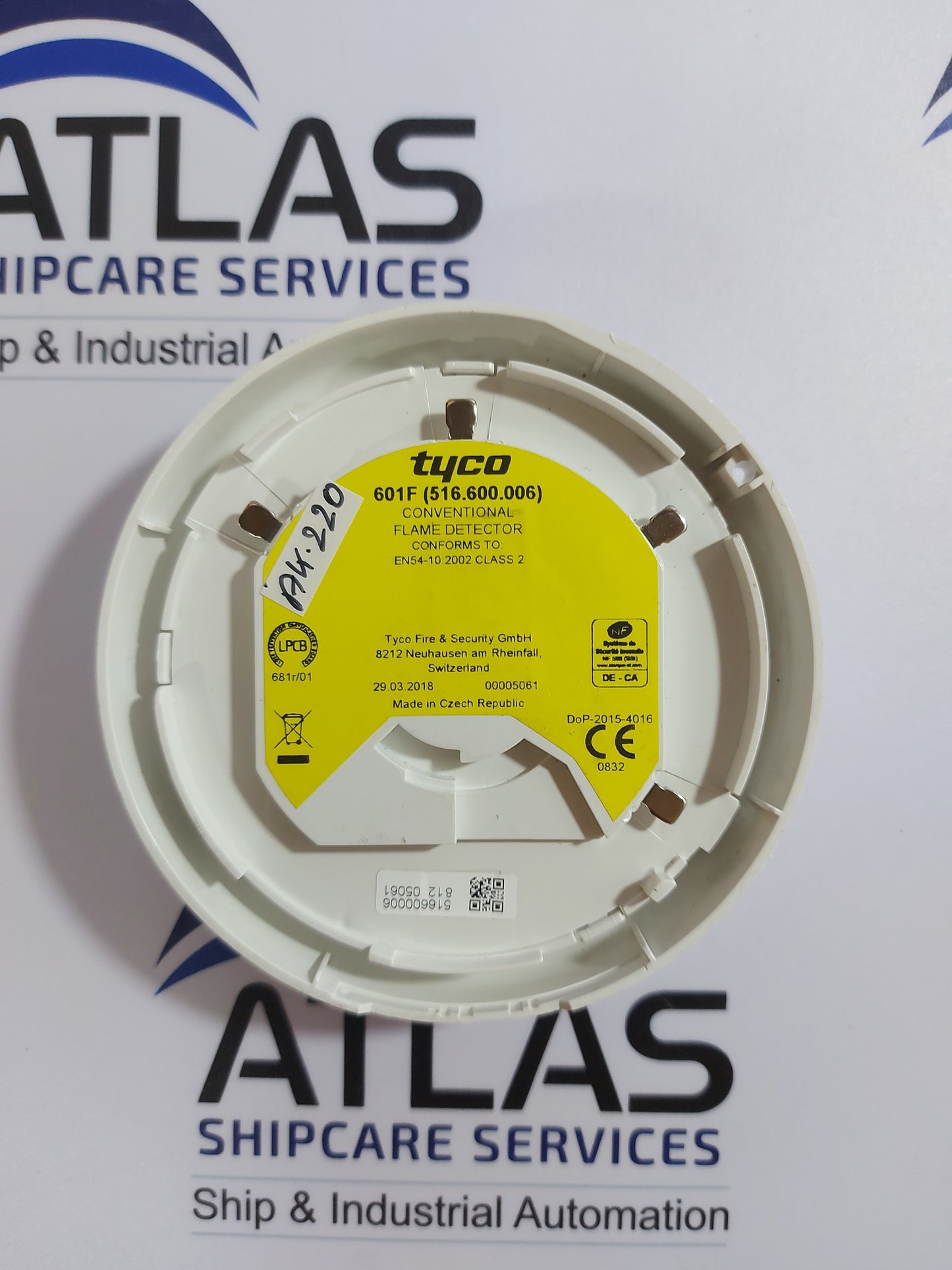 TYCO 601F CONVENTIONAL IS FLAME DETECTOR 516.600.006