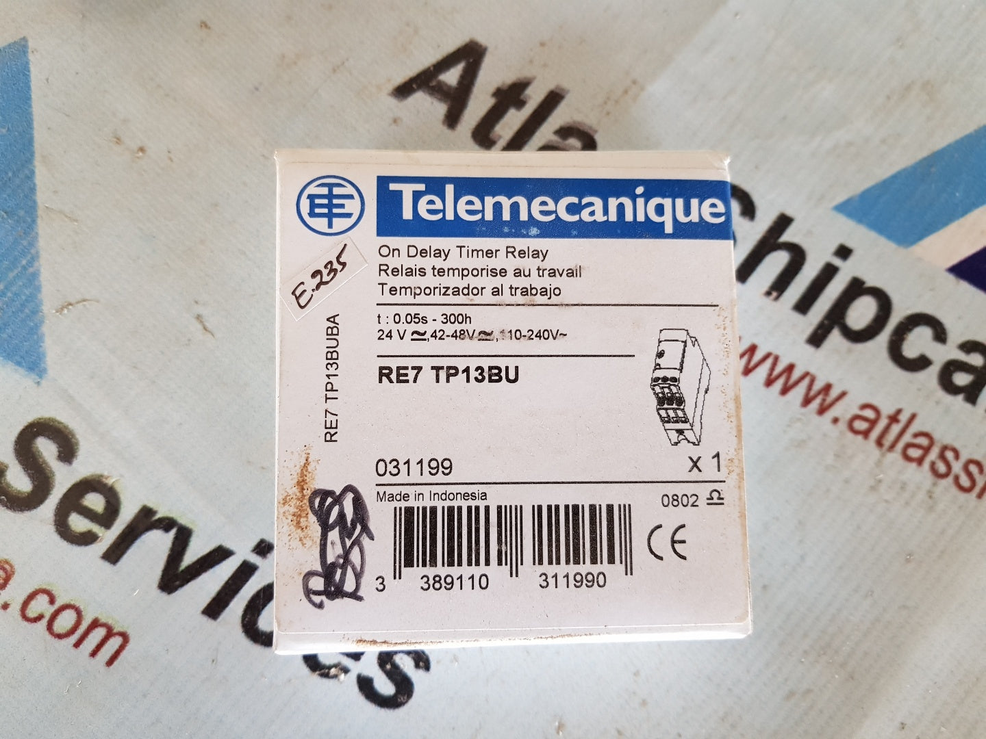 Telemecanique RE7 TP13BU On Delay Timer Relay