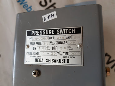 UEDA SEISAKUSHO PSP-200B-X PRESSURE SWITCH