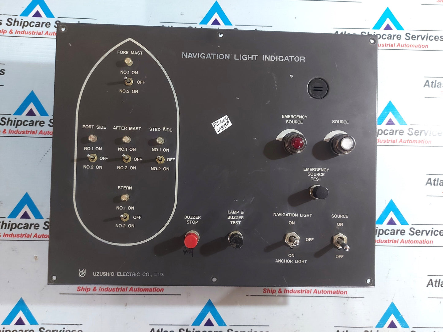 UZUSHIO ELECTRIC 1056 NAVIGATION LIGHT INDICATOR PANEL