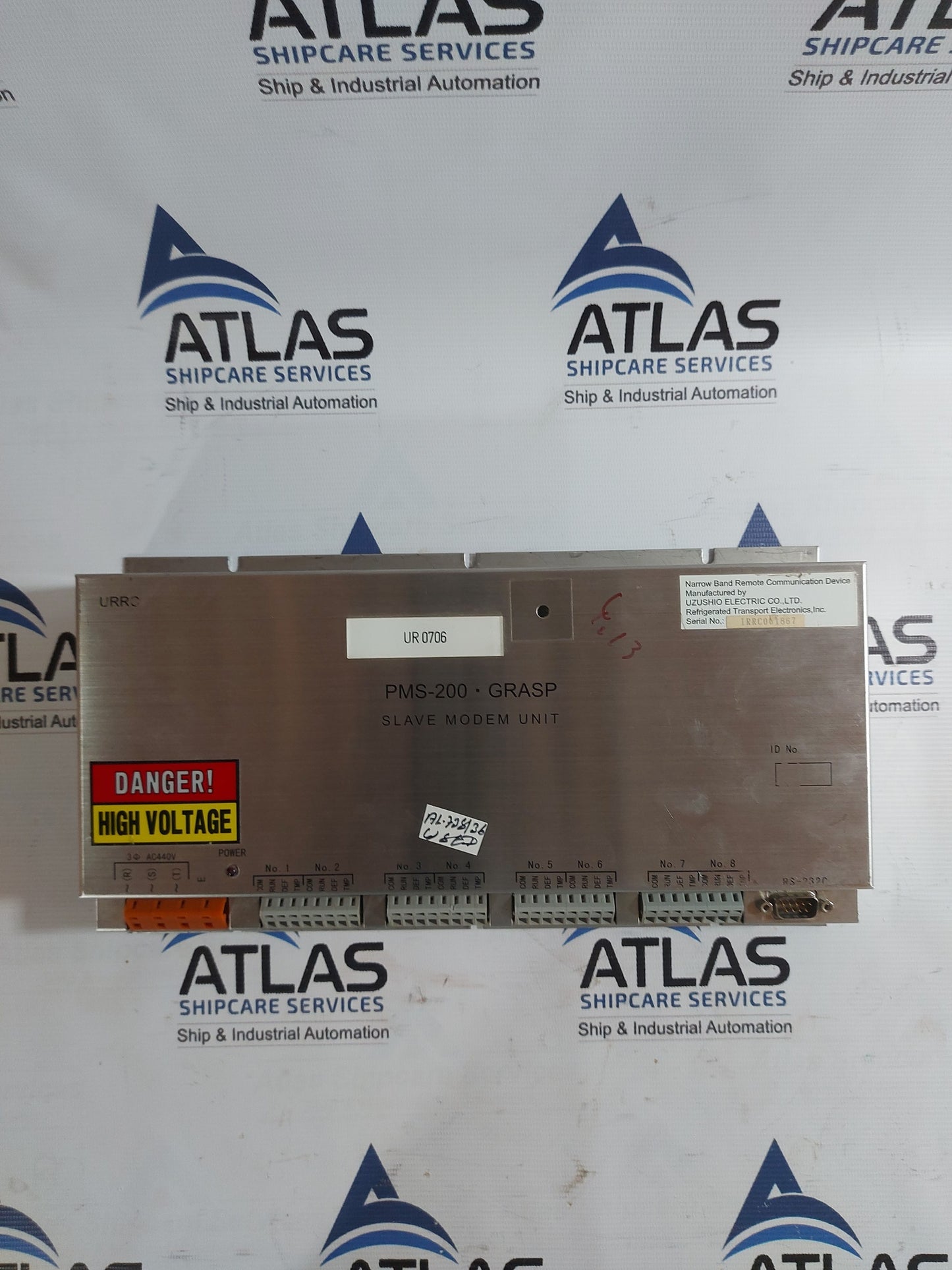 UZUSHIO ELECTRIC PMS-200 GRASP SLAVE MODEM UNIT URRC/440V