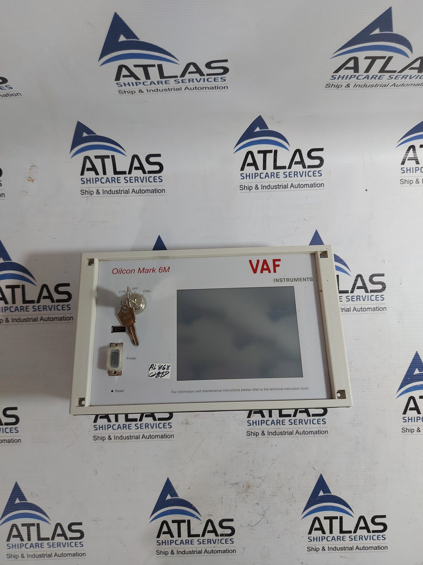 VAF INSTRUMENTS OILCON MARK 6M 0206-0087 OIL MONITORING CONTROL UNIT