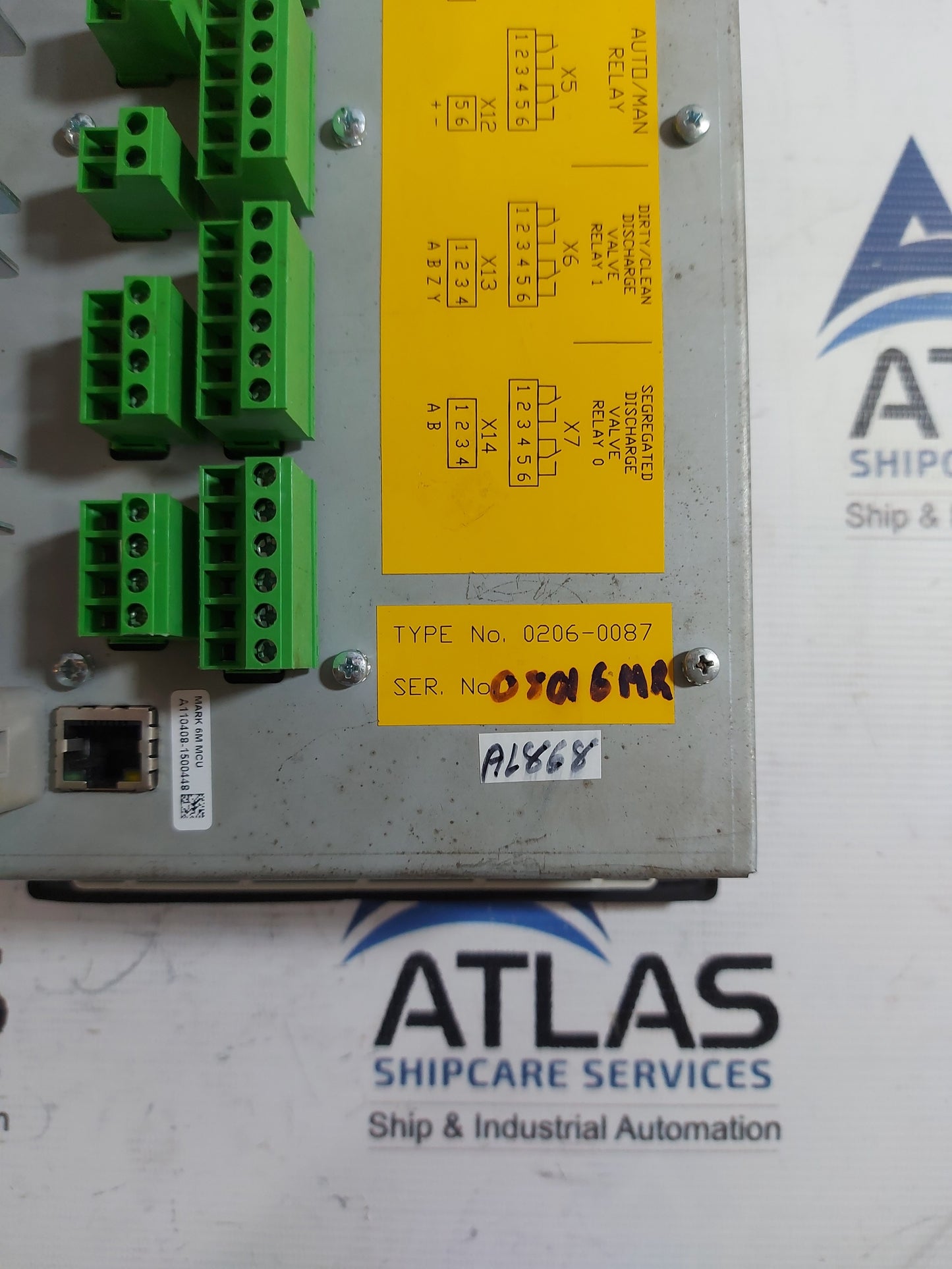 VAF INSTRUMENTS OILCON MARK 6M 0206-0087 OIL MONITORING CONTROL UNIT