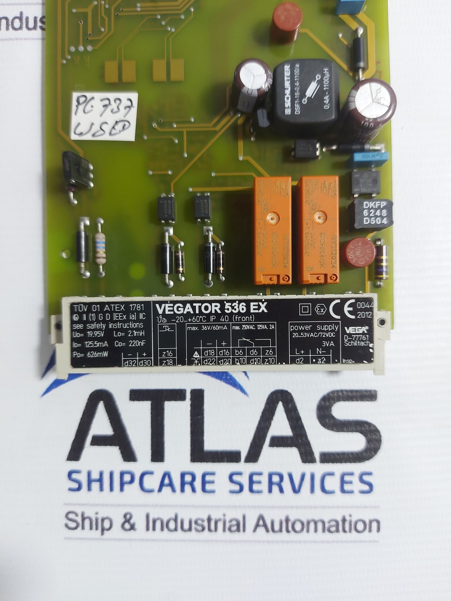 VEGA VEGATOR 536 EX CONDITIONING INSTRUMENT